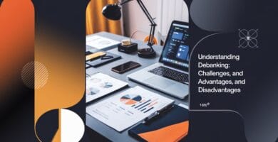 Image illustrant le concept de comprendre la débancarisation avec des documents financiers et un smartphone