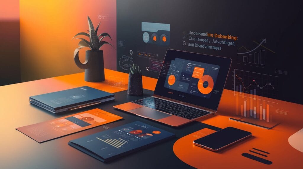 Visuel moderne avec des icônes financières pour comprendre la débancarisation.