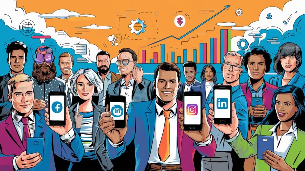 Graphique démontrant l'impact du marketing sur les réseaux sociaux