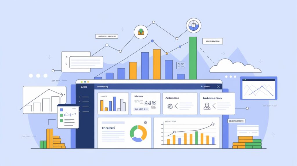Tableau de bord Systeme.io avec outils intégrés pour la croissance d'entreprise