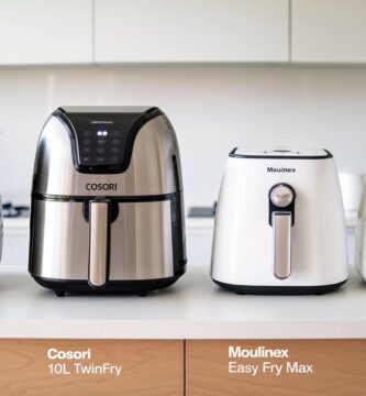 Image comparant les meilleurs air fryers pour une cuisson rapide
