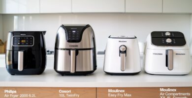 Image comparant les meilleurs air fryers pour une cuisson rapide