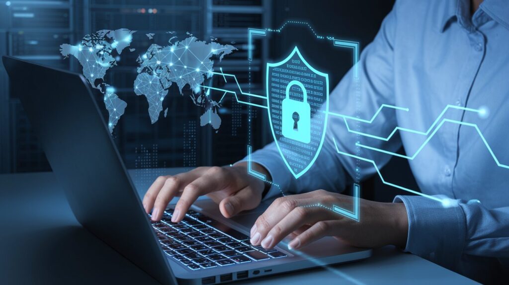 Illustration d’un VPN comment ça fonctionne avec un réseau sécurisé