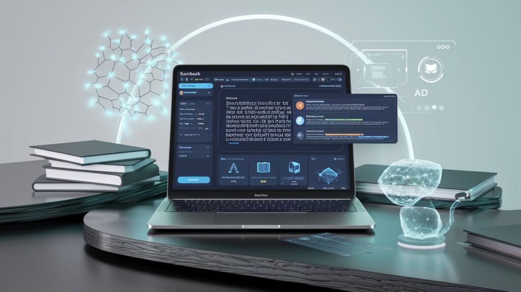 Interface de SonicBook, l’outil AI de génération d’eBooks